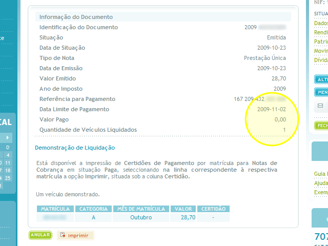 Pagamento do IUC pela internet - passo 19