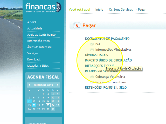 Pagamento do IUC pela internet - passo 5